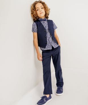 Gilet sans manches en viscose garçon vue5 - GEMO 4G GARCON - GEMO