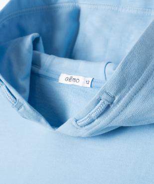 Sweat à capuche non molletonné garçon vue2 - GEMO (JUNIOR) - GEMO