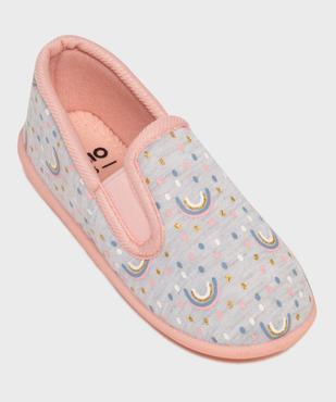 Chaussons enveloppants à motifs arc-en-ciel fille vue5 - GEMO (ENFANT) - GEMO