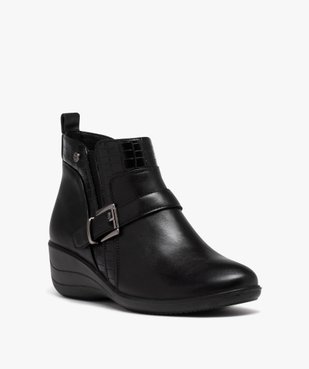 Boots confort avec bride à boucle femme vue2 - GEMO (CONFORT) - GEMO