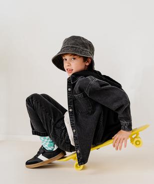 Chemise en jean à manches longues et capuche garçon vue1 - GEMO (ENFANT) - GEMO