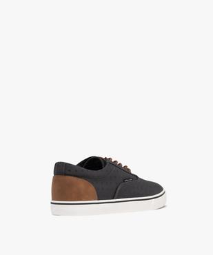 Tennis en toile à motifs fermeture lacets homme - Urban Steps vue4 - URBAN STEPS GEMO FOR GOOD - GEMO