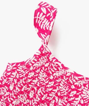Chemise fille à bretelles et dos smocké à motifs vue2 - GEMO (ENFANT) - GEMO