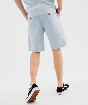 Bermuda en coton stretch coupe regular homme vue3 - GEMO 4G HOMME - GEMO