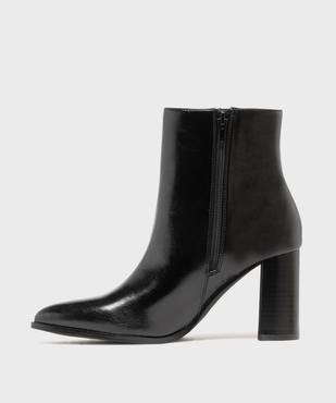 Boots à talon haut et bout pointu unies femme vue3 - FOLLOW ME - GEMO