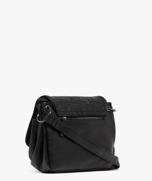Sac besace avec rabat à motifs fleuris porté croisé femme vue2 - GEMO (ACCESS) - GEMO