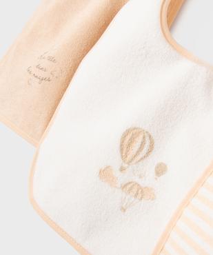 Bavoirs en éponge et matière imperméable bébé (lot de 3) vue2 - GEMO(BB COUCHE) - GEMO