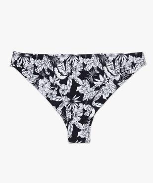 Bas de maillot de bain femme forme tanga à motifs fleuris vue4 - GEMO 4G FEMME - GEMO