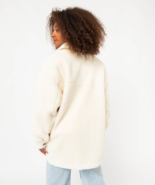 Blouson en sherpa avec col chemise femme - Camps United vue3 - CAMPS UNITED - GEMO