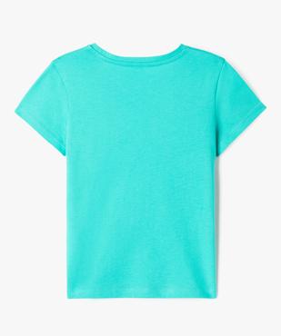 Tee-shirt manches courtes à motif fille vue3 - GEMO 4G FILLE - GEMO
