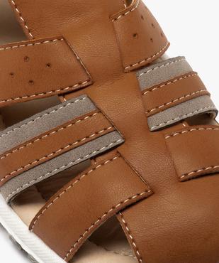 Sandales garçon à brides multiples et fermeture scratch vue6 - GEMO (ENFANT) - GEMO