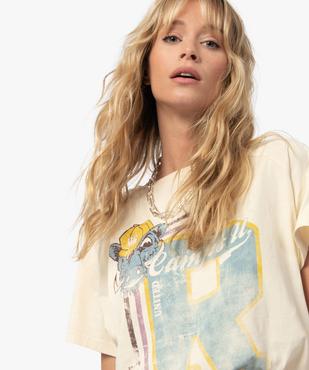 Tee-shirt femme avec large motif – Camps United vue6 - CAMPS UNITED - GEMO