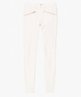 Pantalon femme en toile extensible coupe Skinny vue4 - GEMO 4G FEMME - GEMO