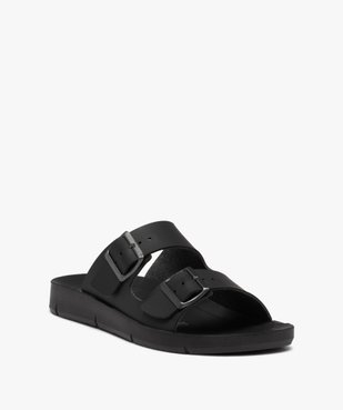 Mules homme confort unies à brides ajustables vue2 - INBLU - GEMO