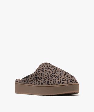 Chaussons à motifs léopard femme - Isotoner vue2 - ISOTONER - GEMO