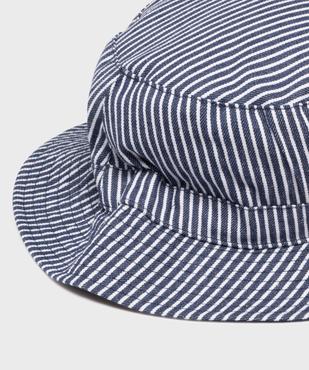 Chapeau bob réversible uni/rayé bébé - LuluCastagnette vue3 - LULUCASTAGNETTE - GEMO