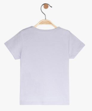 Tee-shirt bébé fille à manches courtes et motif pailleté vue3 - GEMO 4G BEBE - GEMO