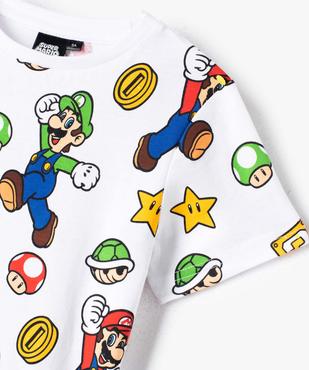 Tee-shirt garçon à manches courtes à motifs - Super Mario vue3 - MARIO - GEMO