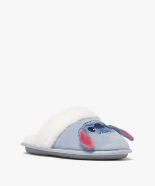 Chaussons femme mules Stitch duveteuses - Disney vue1 - LILO & STITCH - GEMO