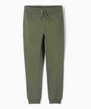 Pantalon de jogging avec intérieur molletonné garçon vue1 - GEMO (JUNIOR) - GEMO