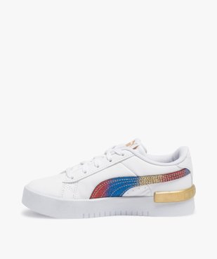 Baskets fille à lacets et bande arc-en-ciel - Puma Jada Olympic vue3 - PUMA - GEMO
