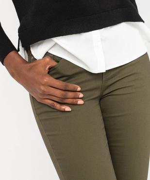 Pantalon coupe Slim taille normale femme vue2 - GEMO 4G FEMME - GEMO