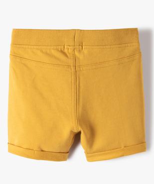 Short bébé garçon confortable en jersey à taille élastiquée vue3 - GEMO 4G BEBE - GEMO