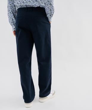 Pantalon chino coupe loose en coton stretch homme vue3 - GEMO 4G HOMME - GEMO