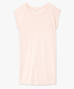 Chemise de nuit femme coupe oversize à manches courtes vue4 - GEMO 4G FEMME - GEMO