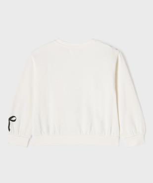 Sweat imprimé  intérieur molletonné fille vue3 - GEMO 4G FILLE - GEMO