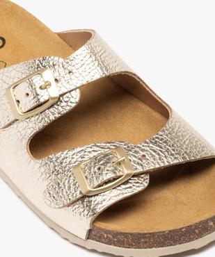 Mules fille à talon plat et brides métallisées ajustables vue6 - GEMO (ENFANT) - GEMO