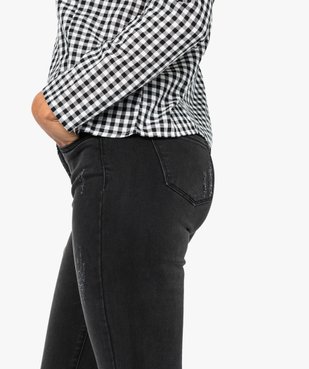Jean skinny avec franges aux chevilles vue2 - GEMO (JEAN) - GEMO