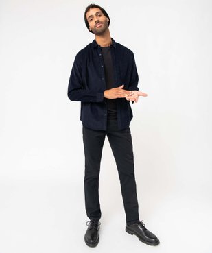 Pantalon chino en coton stretch coupe Slim homme vue5 - GEMO 4G HOMME - GEMO