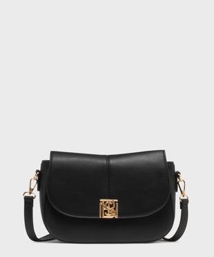 Sac besace en matière grainée femme - Bestini vue3 - BESTINI - GEMO
