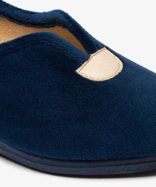 Chaussons femme confort en velours uni vue6 - GEMO(HOMWR FEM) - GEMO