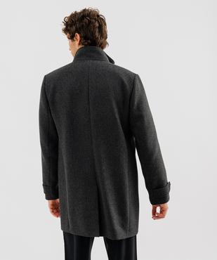 Manteau droit à double col amovible homme vue3 - GEMO (HOMME) - GEMO