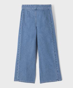Jean wide leg en denim 100 % coton fille vue4 - GEMO (ENFANT) - GEMO