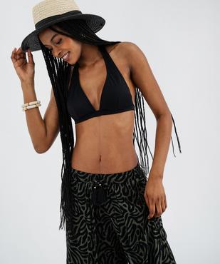 Pantalon de plage large et fluide femme vue1 - GEMO 4G FEMME - GEMO