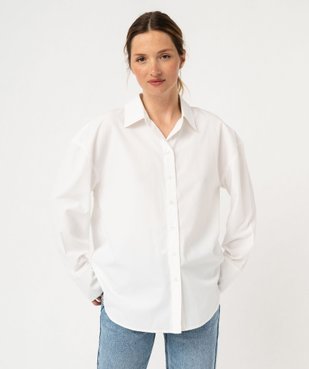 Chemise oversize unie femme vue1 - GEMO(FEMME PAP) - GEMO