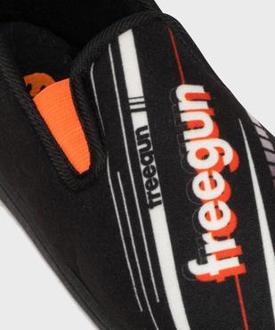 Chaussons garçon pantoufles en velours ras - Freegun vue12 - FREEGUN - GEMO