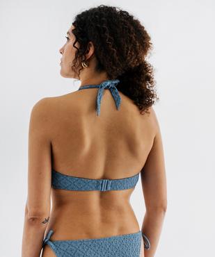 Haut de maillot de bain corbeille à bonnets moussés femme vue2 - GEMO (PLAGE) - GEMO