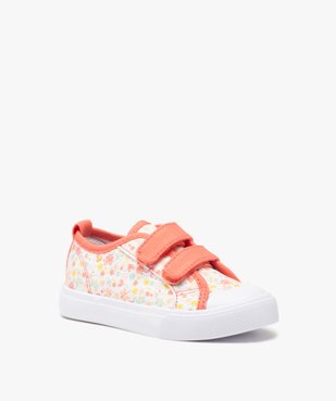 Tennis bébé fille en toile imprimée mille fleurs vue2 - GEMO 4G BEBE - GEMO
