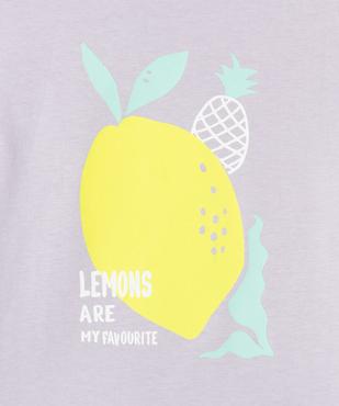 Tee-shirt manches courtes à motif fille vue2 - GEMO 4G FILLE - GEMO
