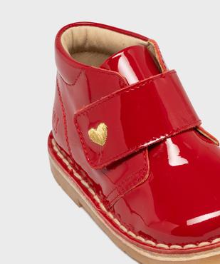 Chaussures montantes vernies à scratch bébé fille - NA! vue6 - NA! - GEMO