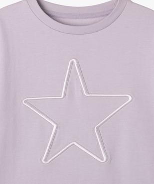 Sweat ample avec inscription brodée en relief fille vue2 - GEMO 4G FILLE - GEMO