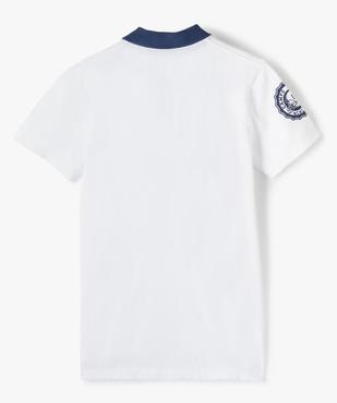 Polo garçon en maille piquée imprimée - Camps United vue3 - CAMPS UNITED - GEMO