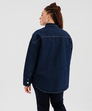 Veste en jean femme grande taille vue4 - GEMO 4G GT - GEMO