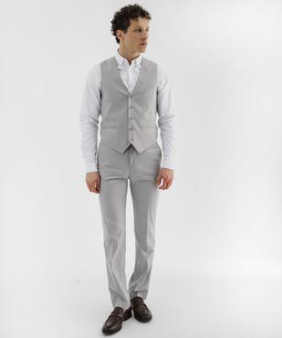 Gilet de costume homme 5 boutons vue4 - GEMO 4G HOMME - GEMO