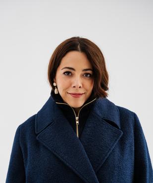 Manteau 2-en-1 avec col tricot amovible femme - LuluCastagnette vue2 - LULUCASTAGNETTE - GEMO