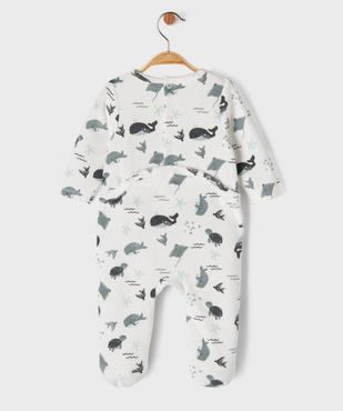 Pyjama en velours avec motifs marins bébé vue4 - GEMO 4G BEBE - GEMO